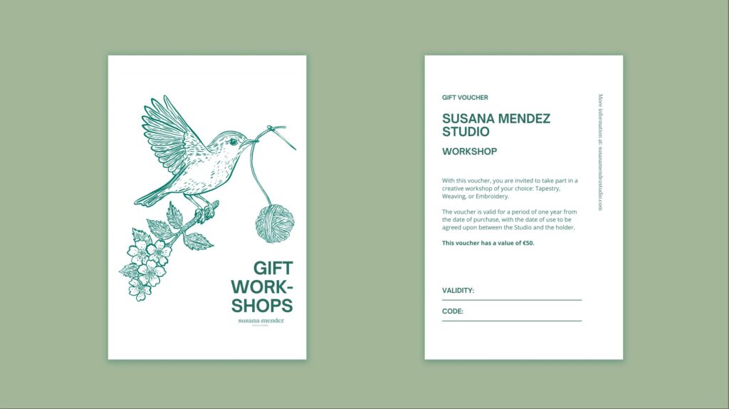 gift voucher workshops weaving and tapestry